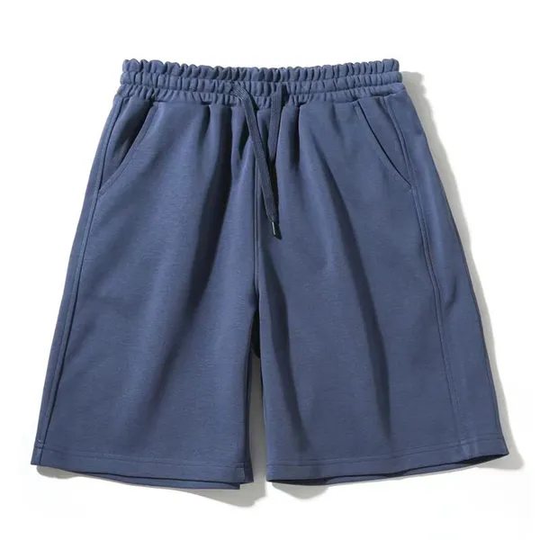 Men's Summer Simple and Loose Fitness Shorts - Basic Style Men's Solid Color Casual Shorts photo-3