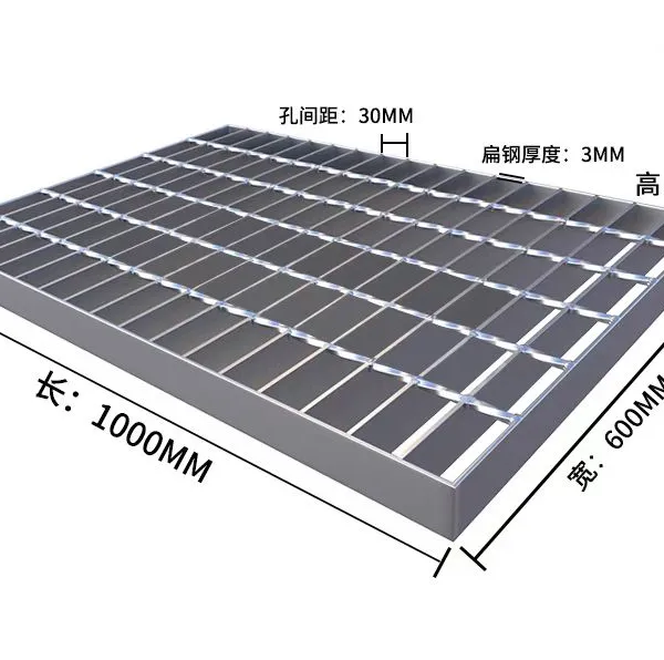 Rectangular Steel Grating, 40x100mm, 3mm Thick, Standard Compliant, Load Bearing 3kN/m² photo-2