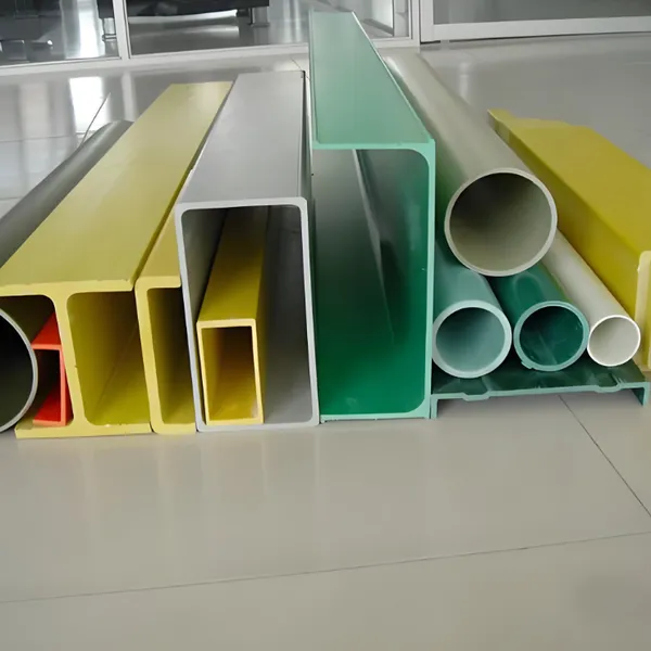 FRP Rectangular Tube 75x25x3mm, Pultrusion Process, Low Thermal Conductivity, Smooth Surface for HVAC Ducts