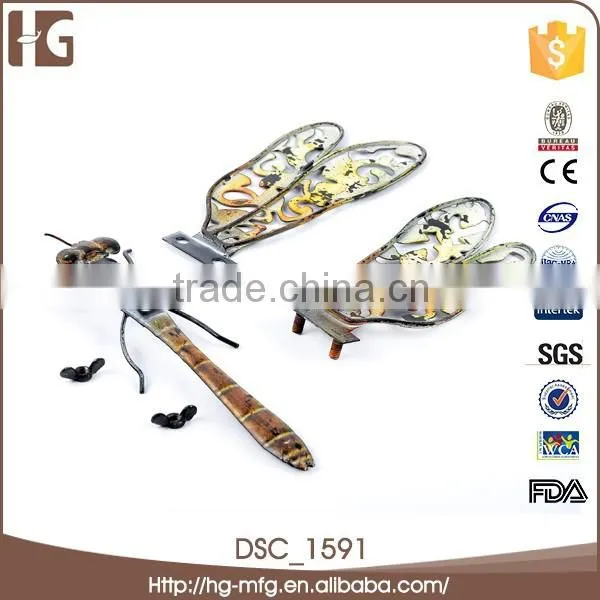 Hot Selling All Kinds of Dragonfly Metal Wall Art Craft Decor photo-2