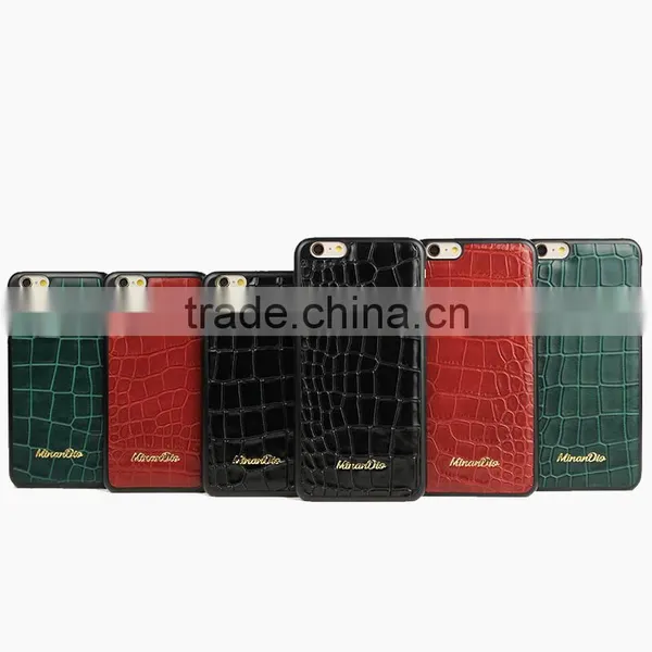 Top Quality Crocodile Leather Case for Smartphone, OEM Smartphone Case ,for Iphone 6 Case