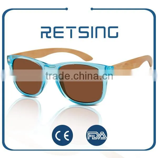 2016 Hot Sale Polarized Bamboo Sunglasses With Colorful Lenses photo-5