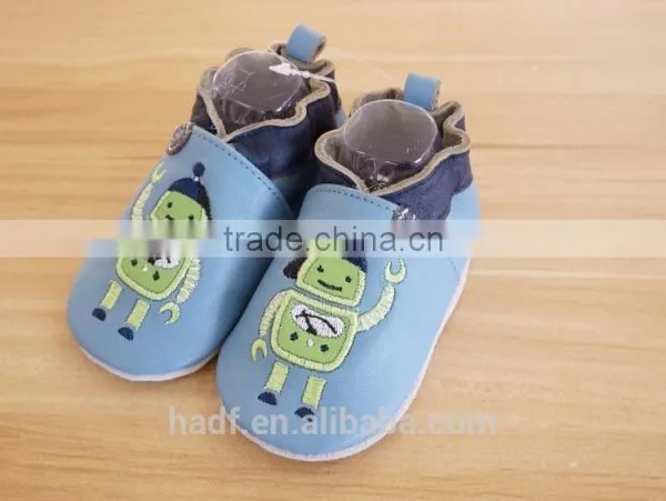 New Design Girl Boy Kids Leather Baby Shoes Soft Sole photo-4