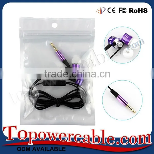 2016 Hot Sale Factory Price Premium 3.5mm In Ear Earphone Headphone With Mic photo-5