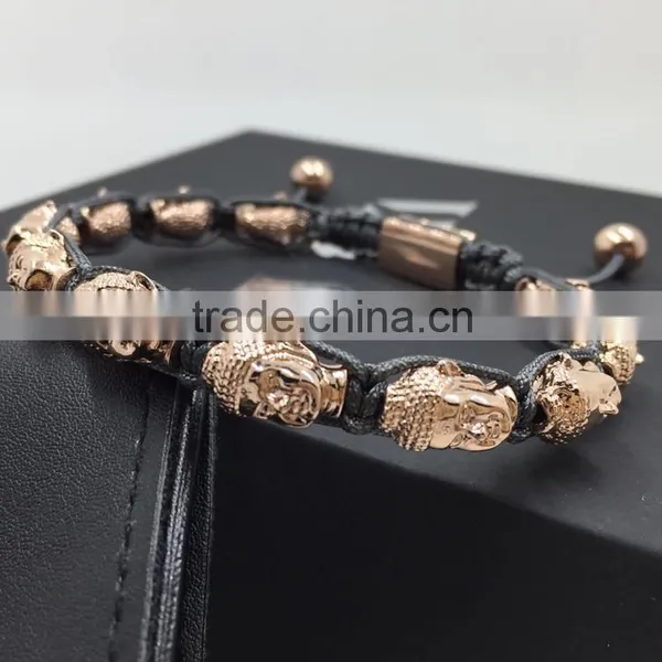 2016 Hot Fashion Unique 6mm Hematite Beads Wholesale Gold Buddha Bracelets Jewelry photo-5