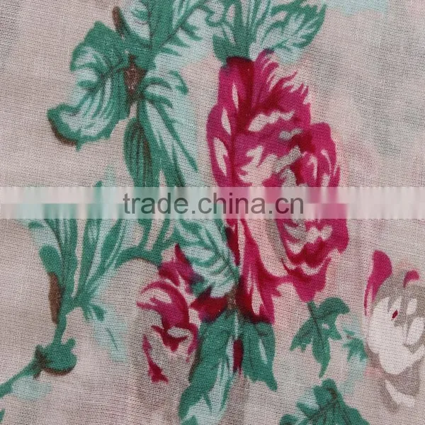 Poplin Printing Fabric Textile 40s Cotton Fabric for Woman's Dress Clothing photo-2