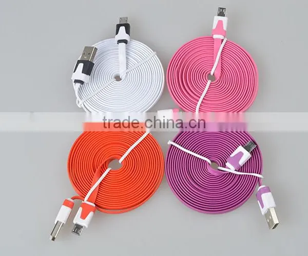 2015 Universal Flat Low Profile Usb to Micro Usb Cable for Smart Phone photo-6