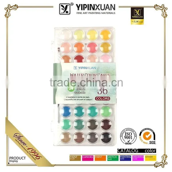 China Hot Selling High Quality 12Colors Dry Water Color Paint Set For Kids With Brush photo-5