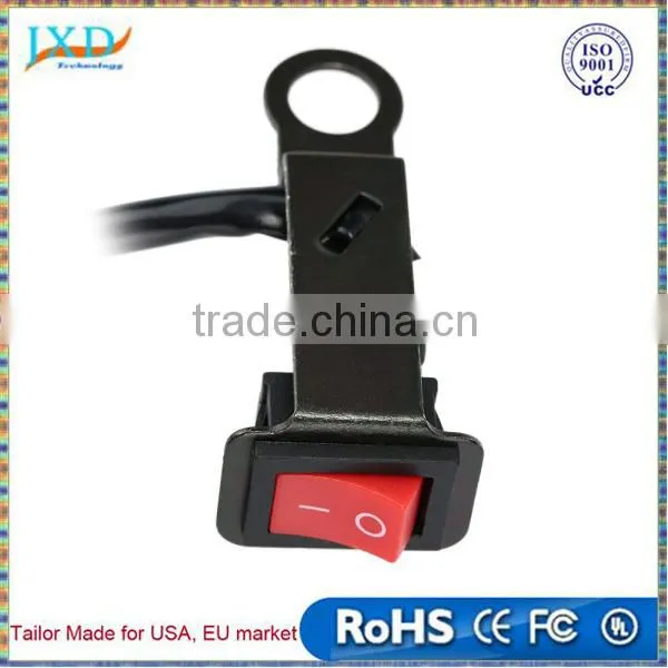 Universal Motorcycle Switch Electric Bike On/Off Power Control ATV Motorcycle Handlebar Switch Button Light DIY Switch + Bracket