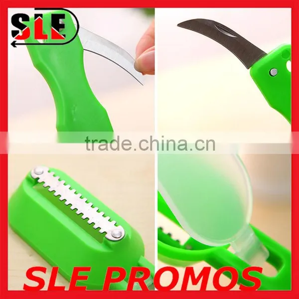Promotional Custom Plastic Fish Grater,High Quality Stainless Steel Fish Scraper Scale,Multifunction 3 in 1 Fish Skin Peeler photo-3