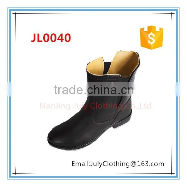 Women's Original Black Short Rain Boots With Diamond
