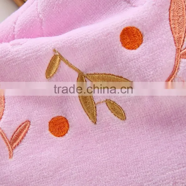 Velvet Towel Leaves High-grade EMBROIDERED HAND TOWEL GIFT SETS photo-2