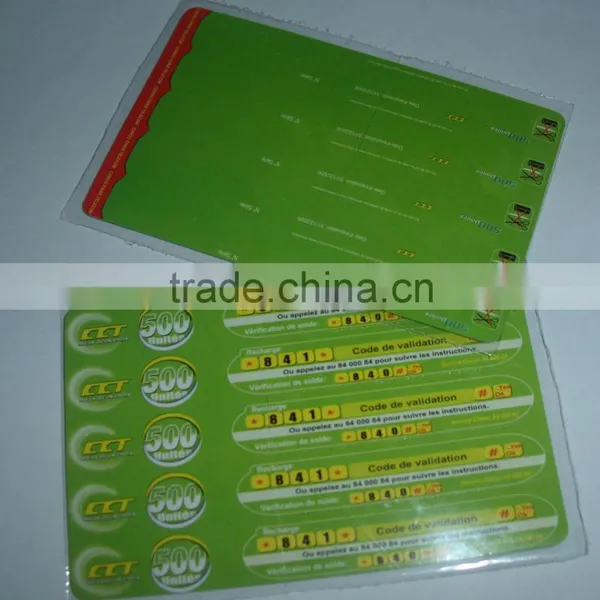 High Quality Paper Prepaid Calling Card, Prepaid Scratchcard Quality Choice photo-6