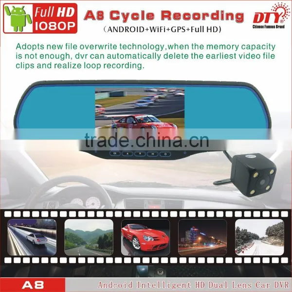 5"Android Fhd 1080p Carcorder Dvr Video Recorder, Android Car Blackbox,A8 photo-6