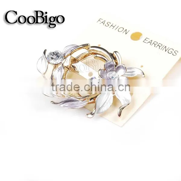 Fashion Jewelry Charming Jasmine Flower MC STONE Women Brooches Pin Gift Corsage Dresses Hijab Scarf Apparel Accessories photo-4