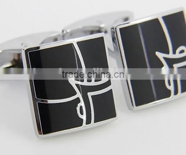 NEW Classic Enameled Elegant Customize Metal Cufflinks in Low Price Quality Choice photo-3