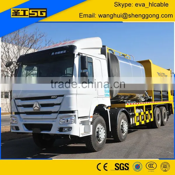 HOWO Chassis HGY5314TFC 8m3 Bitumen and Aggregate Intelligent Synchronous Chip Sealer