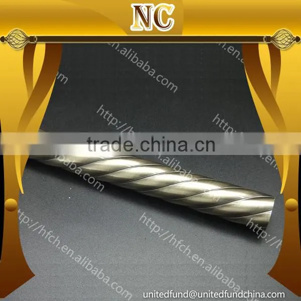 Window Fitting Fancy Metal Curved Swivel Curtain Rods