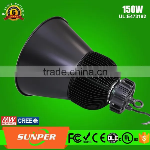 New Product 130lm/w 100w 150w 200w UFO Led High Bay Nichia Led Chip and Meanwell Driver photo-3