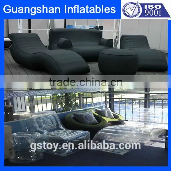 Custom 4 PCS Luxury Inflatable Living Room Sets Sofa and Chair