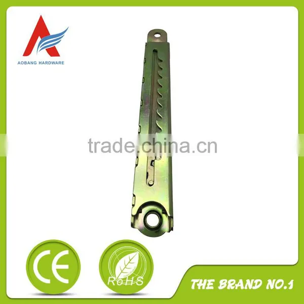 Adjustable hooker furniture hardware with automatic return
