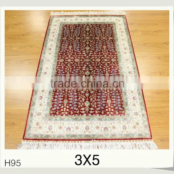Turkish Prayer Rug Handknotted Silk Rug