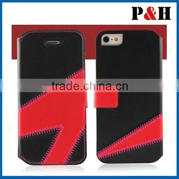Factory 2015 Newest Fashion Design PU Skin and Microfibre Mobile Phone Cases for Iphone 6 Cover photo-2