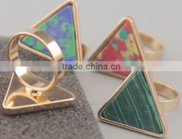 Cheap Colorful Alloy Rings With the Different Shape photo-3