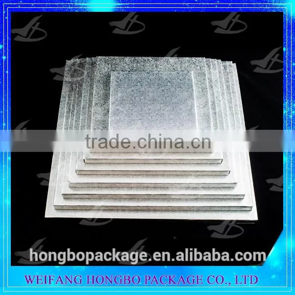 12mm Silver Square Corrugated Cake Drum