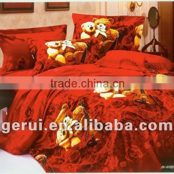 2013 New Designs 100% Cotton Abrasive Reactive Printing Fabric Bedding Fabric