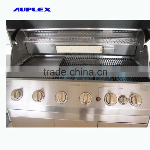 Iron Window Grill Design 6 Burners Pellet Char Grill photo-3