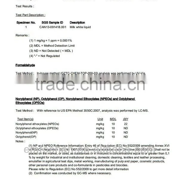 Foshan High Rate Pigment Printing Thickener for Pure Conton Fabric photo-2