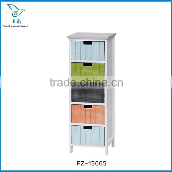 Paulownia Solid Wood Furniture Storage Cabinet Night Table photo-3