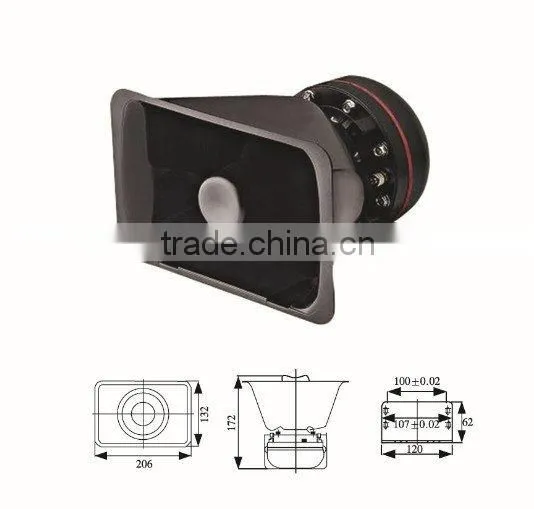 HS-100 100W Neodymium Good Price Hot Sale Alarm Speaker for Car