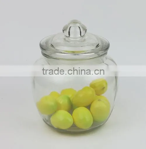 1400ml Glass Canister Jar With Lid