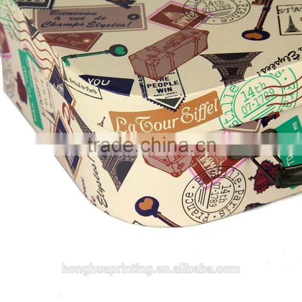 3 of Set Colorful Printing Mini Suitcase Underwear Storage Box Wholesale photo-6