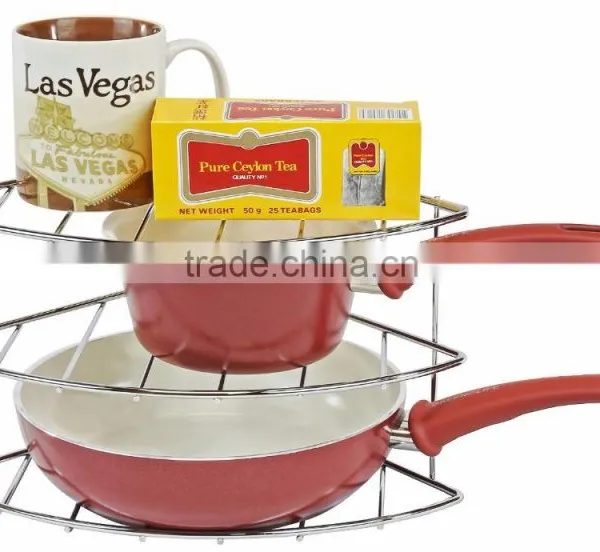 Kitchen Cabinet Corner Shelf Organizer photo-3