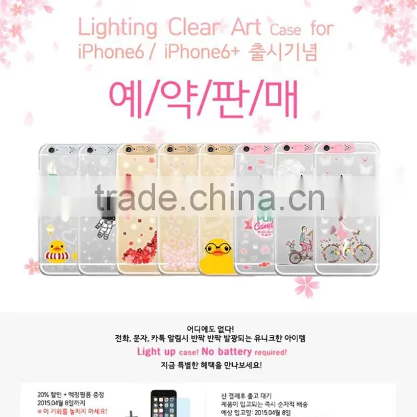 Korean Popular Fresh Meat Led Phone Case Lighting Led for Iphone Case photo-2