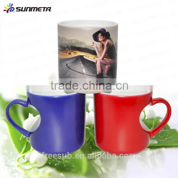 Hot Sale Sublimation Coated Ceramic Magic Mug ( SKB05X) photo-5