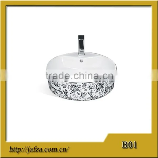 B01 Popular Sanitary Ware Round Art Couneter Basin