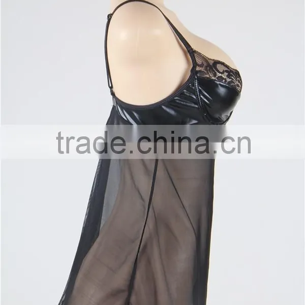 Leather Lingerie Women Plus Size Underwear photo-2