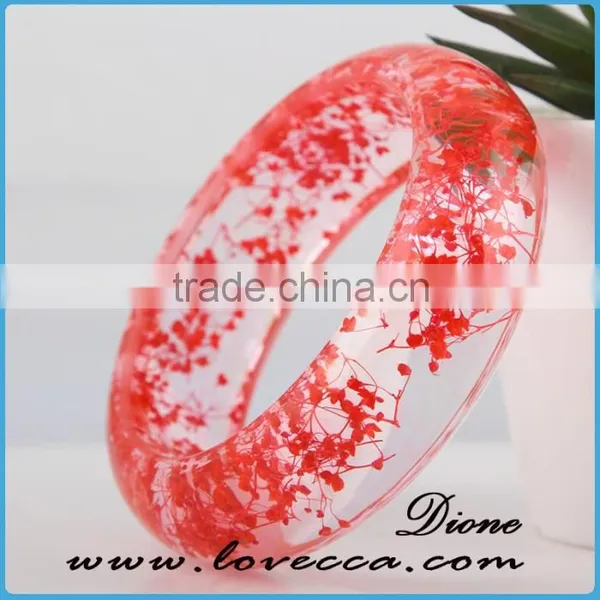 2016 Fashion New Design Wholesale Customized Clear Resin Bangle photo-2