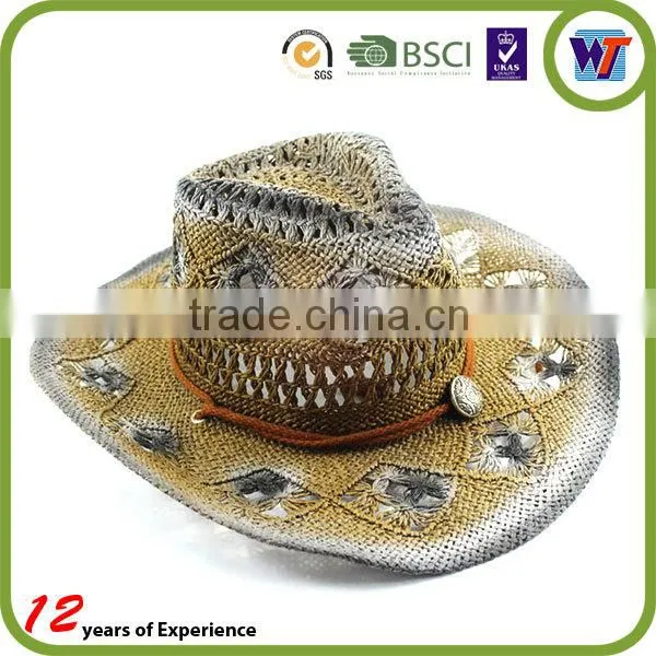 Brown or Camel color wide brim fashion fedora lemmy cowboy hat