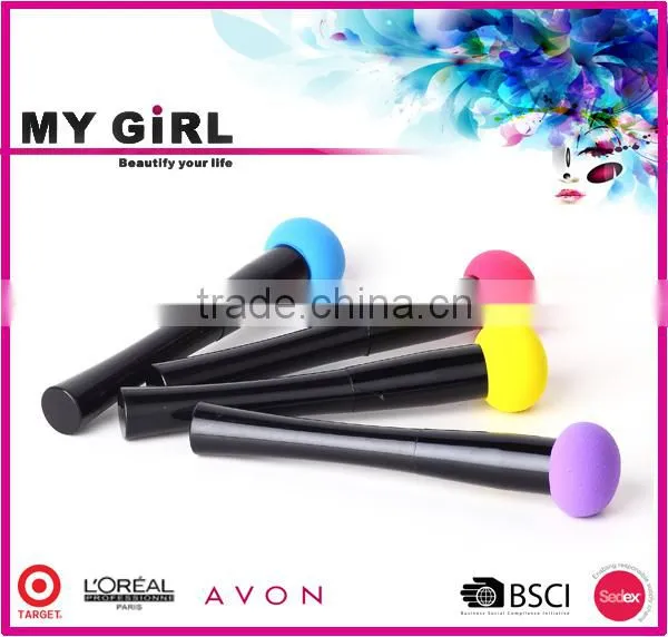 MY GIRL Unique Design Long Handle Powder Puff, Cosmetic Sponge Powder Puff photo-5