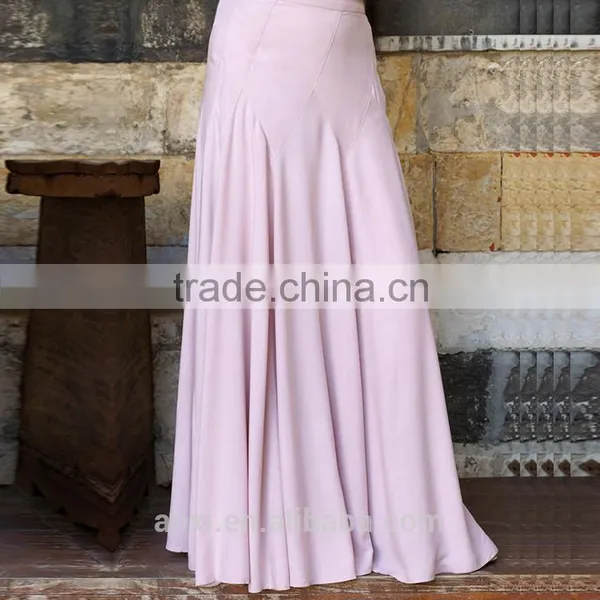 Oem Supplier Traditional Wear Wider Elastic Waist Swing Style Long Skirt for Muslim Women photo-4
