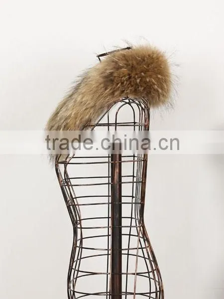 Lady's Soft Raccoon Fur Collar RC15 photo-2