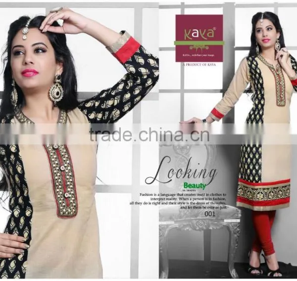 Amazing Multicolor Printed Partywear Kurti photo-4