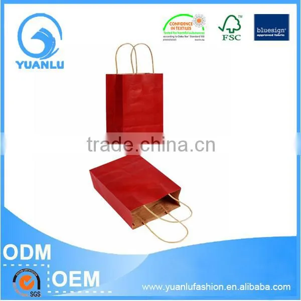Printed Garment Shopping Mini Kraft Paper Gift Bag