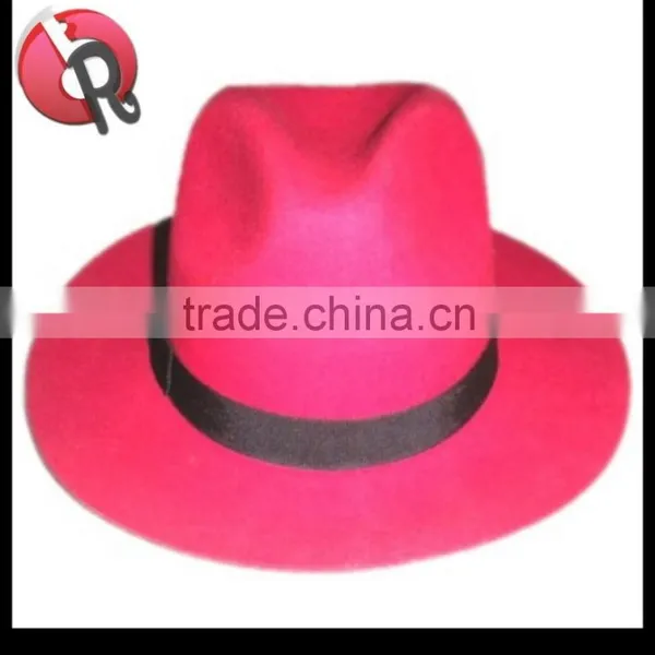 100% Australia Wool Men Blue Fedora Hats photo-2