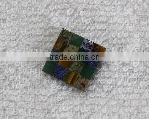 Wholesale Gemstone Mosaic for Cufflinks,stone for Clothes Buttons photo-2
